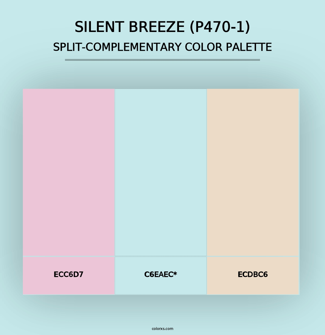 Silent Breeze (P470-1) - Split-Complementary Color Palette