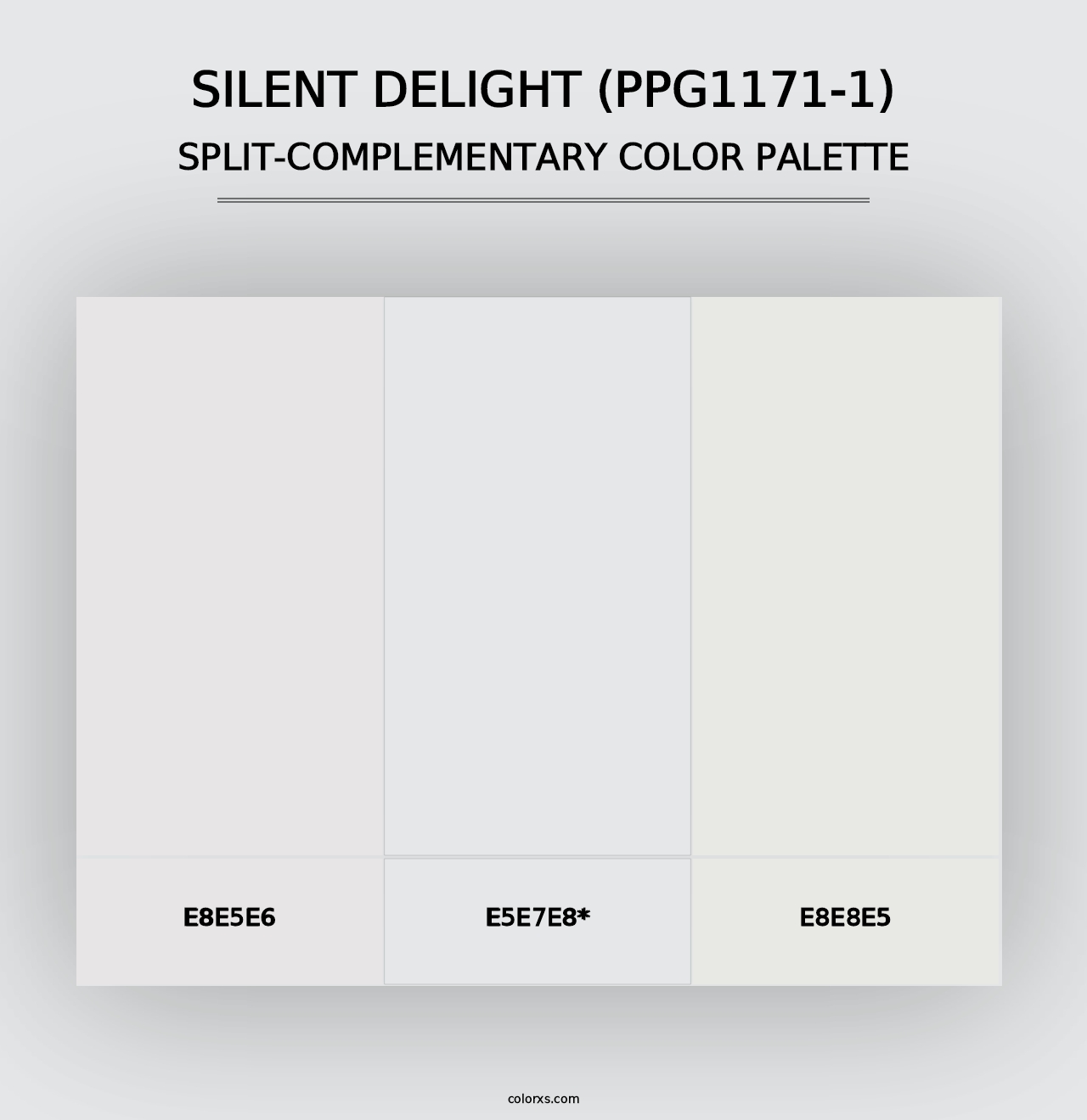 Silent Delight (PPG1171-1) - Split-Complementary Color Palette