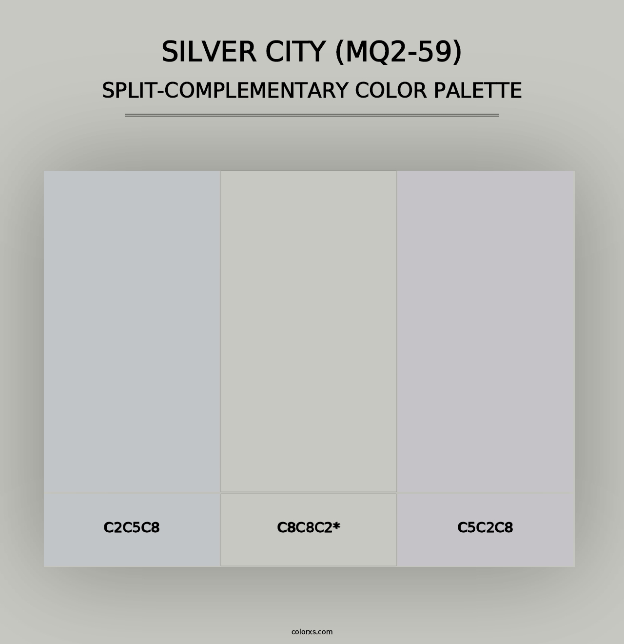 Silver City (MQ2-59) - Split-Complementary Color Palette