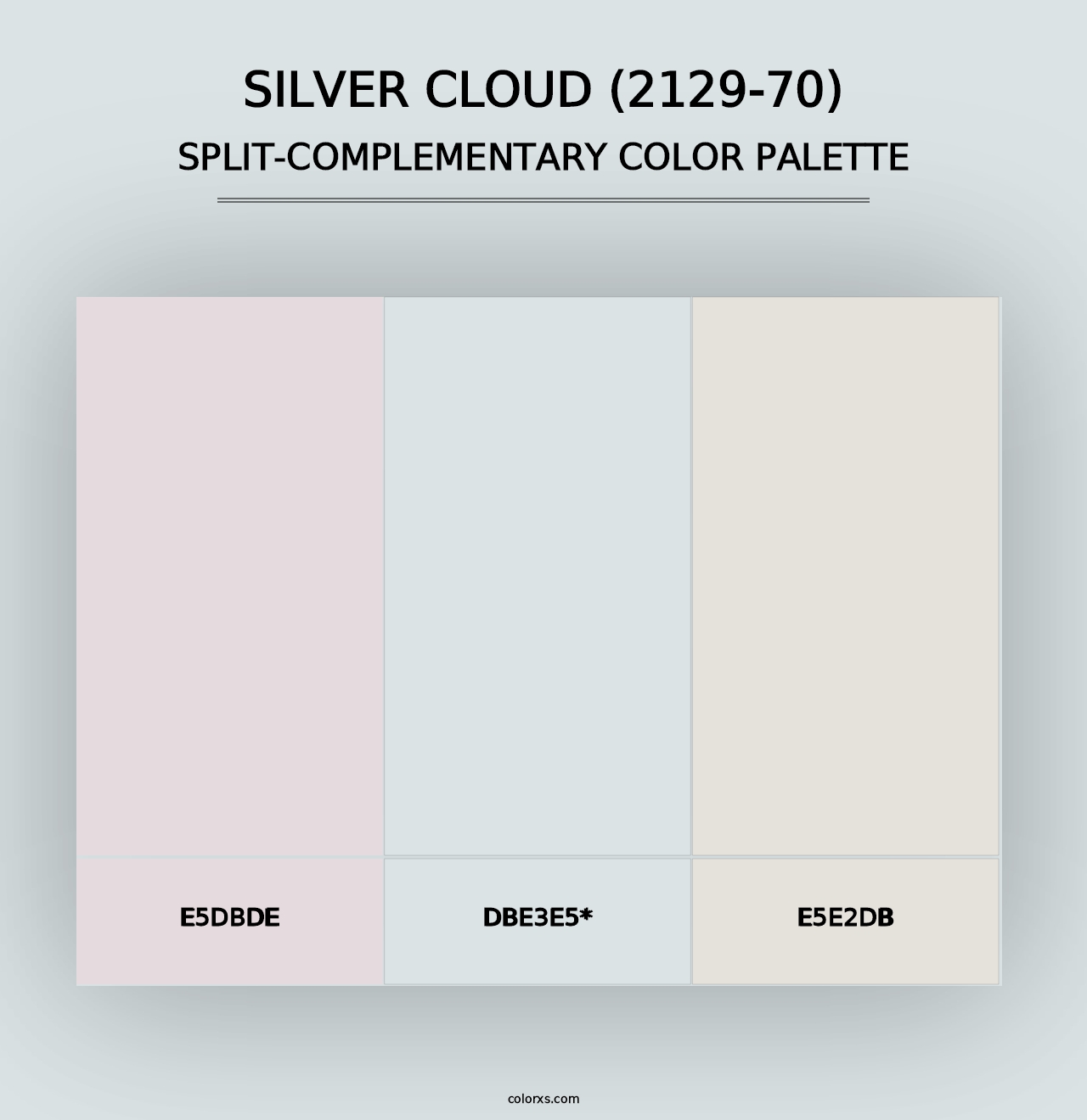 Silver Cloud (2129-70) - Split-Complementary Color Palette