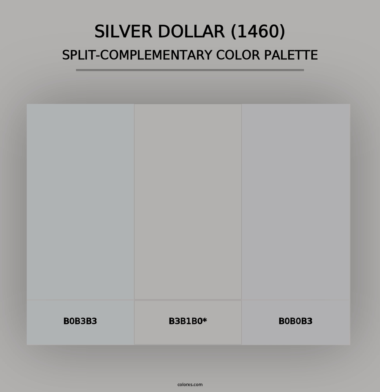 Silver Dollar (1460) - Split-Complementary Color Palette