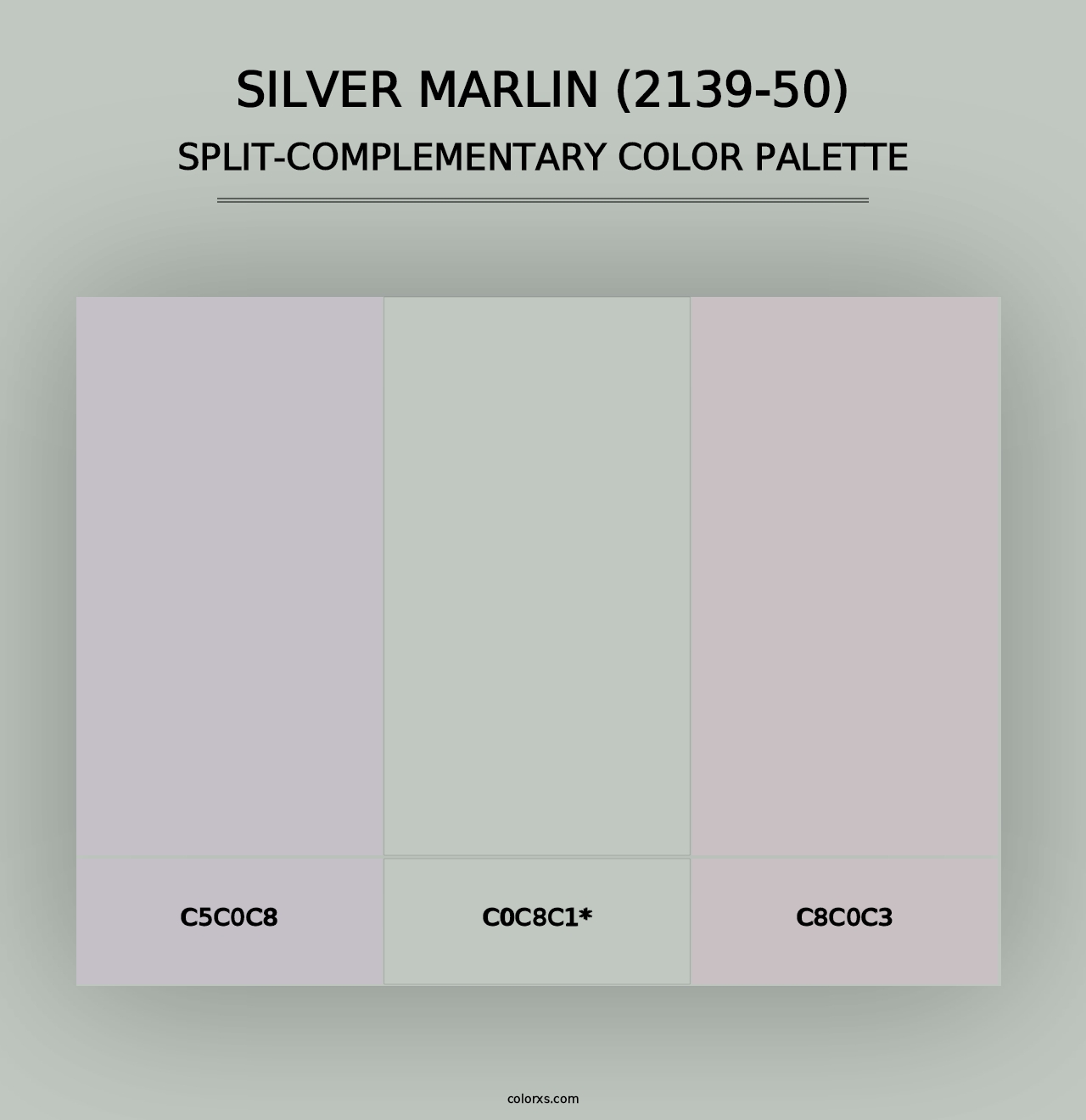 Silver Marlin (2139-50) - Split-Complementary Color Palette