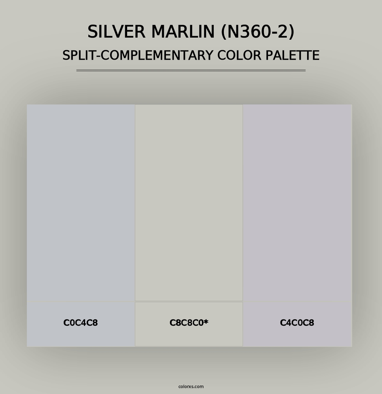 Silver Marlin (N360-2) - Split-Complementary Color Palette