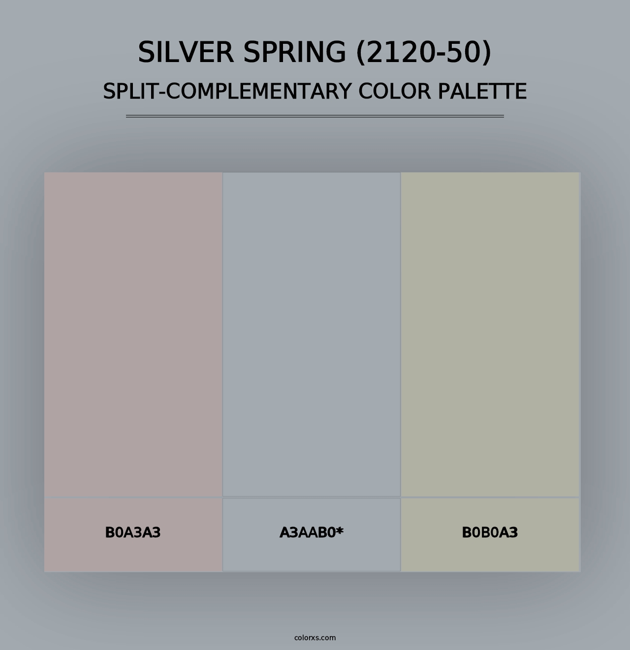 Silver Spring (2120-50) - Split-Complementary Color Palette