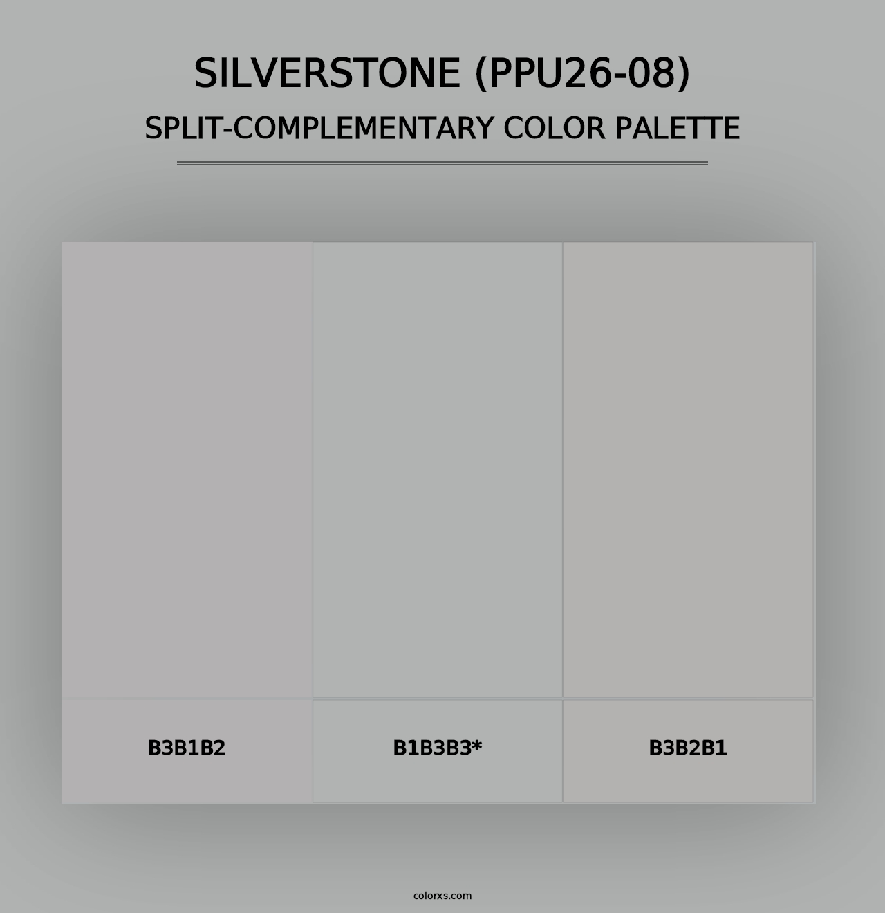 Silverstone (PPU26-08) - Split-Complementary Color Palette