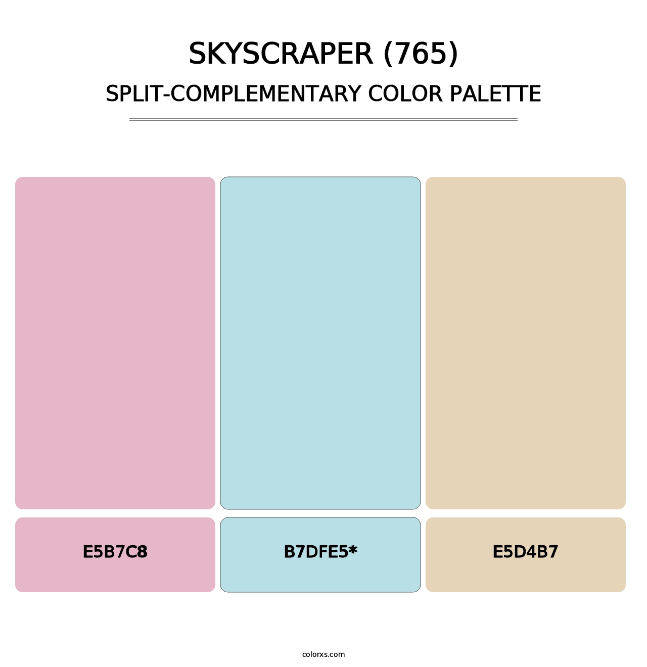 Skyscraper (765) - Split-Complementary Color Palette