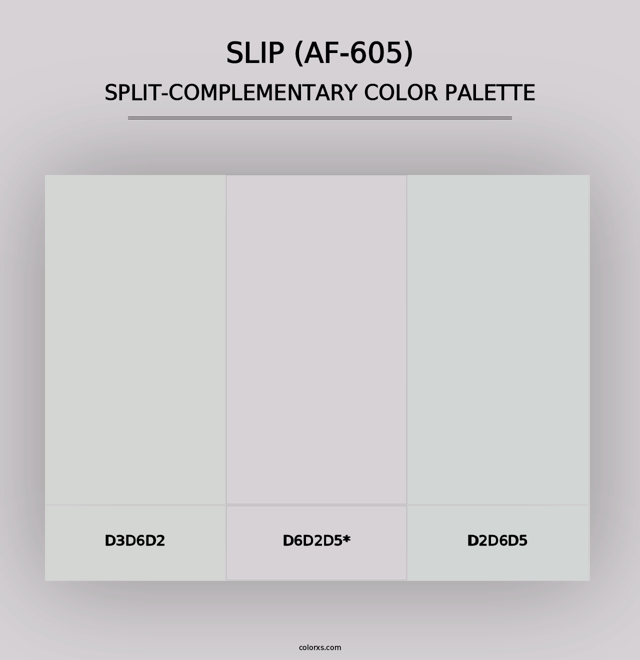 Slip (AF-605) - Split-Complementary Color Palette