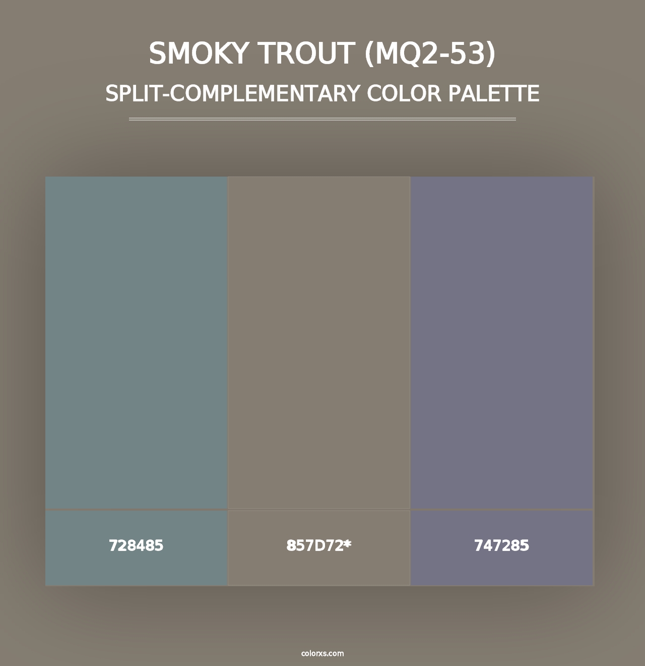 Smoky Trout (MQ2-53) - Split-Complementary Color Palette