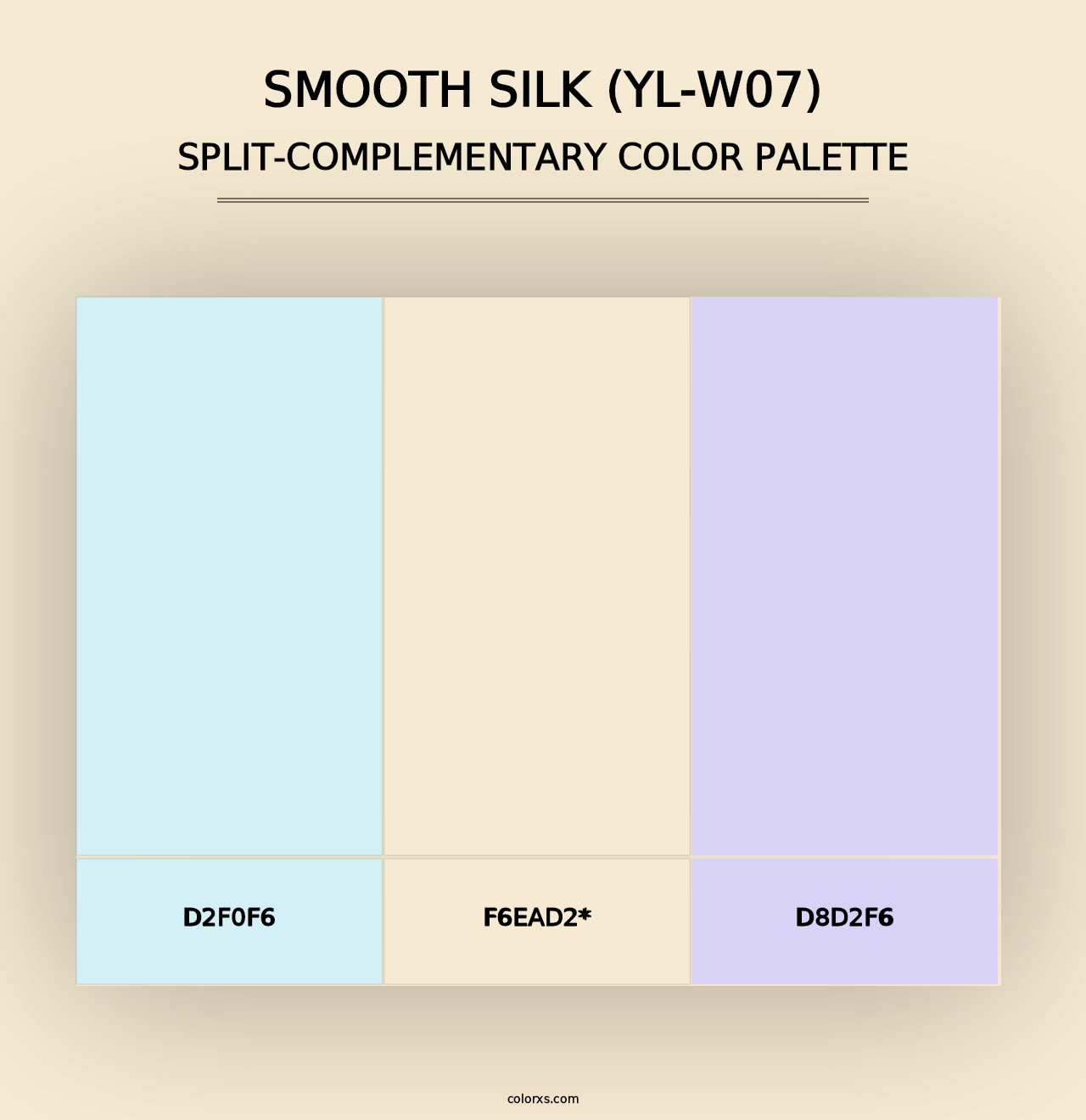 Smooth Silk (YL-W07) - Split-Complementary Color Palette