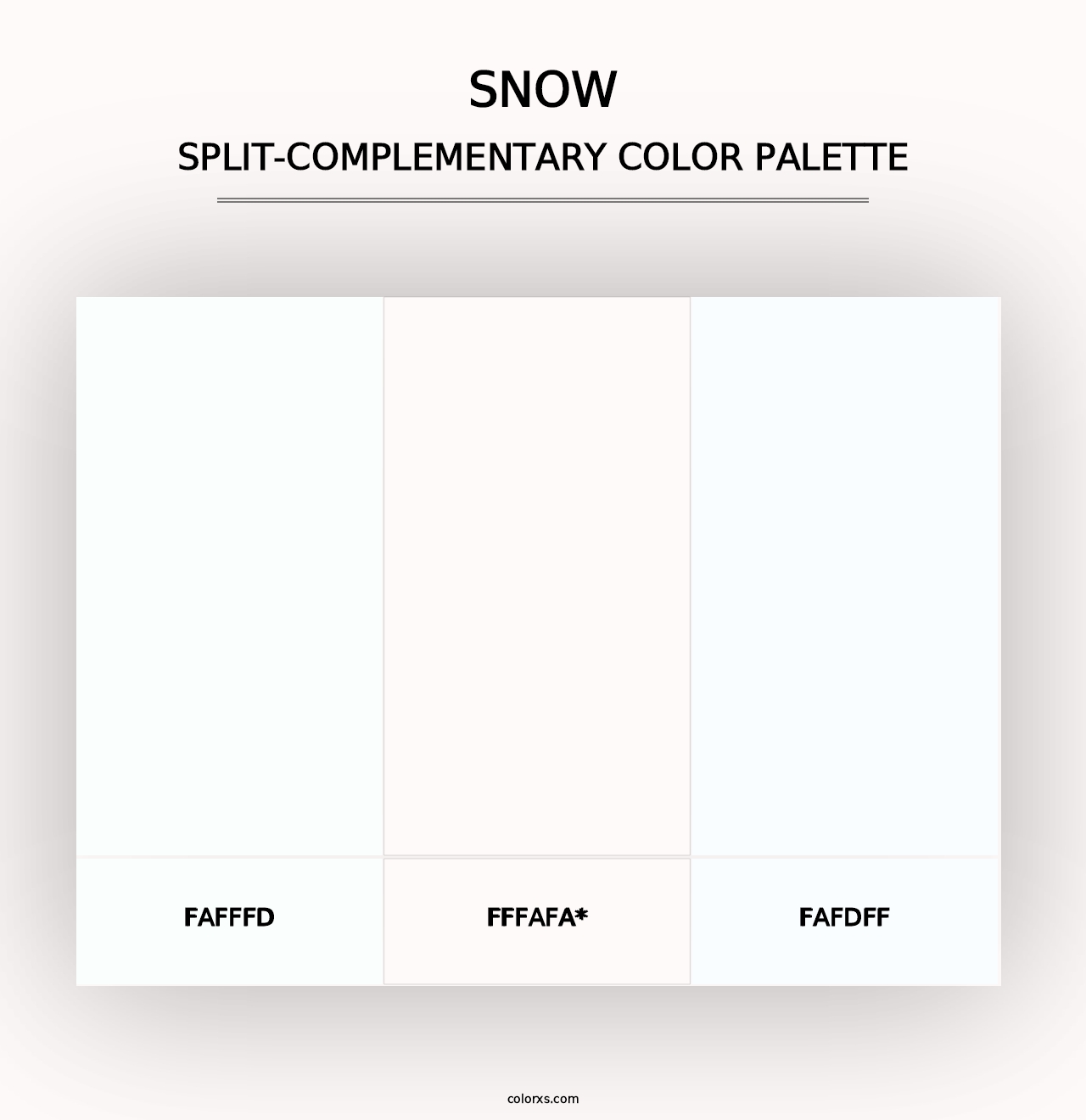 Snow - Split-Complementary Color Palette