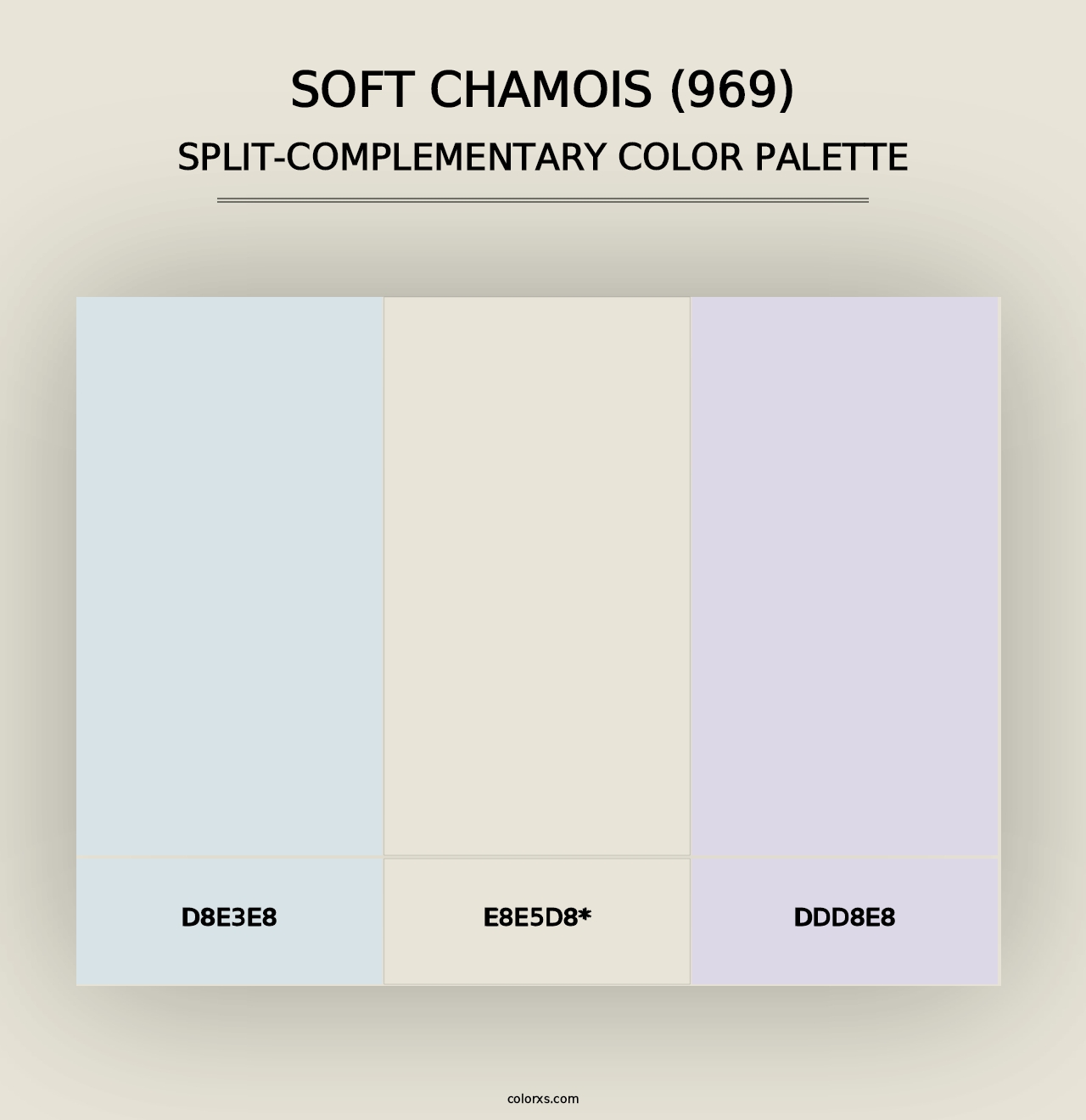 Soft Chamois (969) - Split-Complementary Color Palette