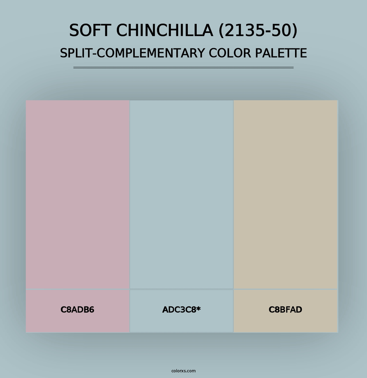 Soft Chinchilla (2135-50) - Split-Complementary Color Palette