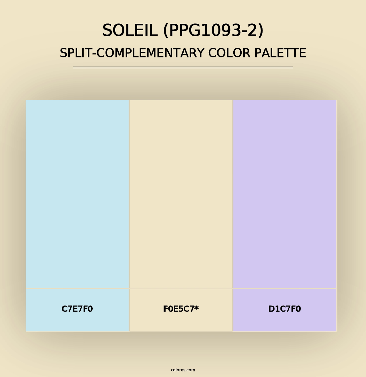 Soleil (PPG1093-2) - Split-Complementary Color Palette