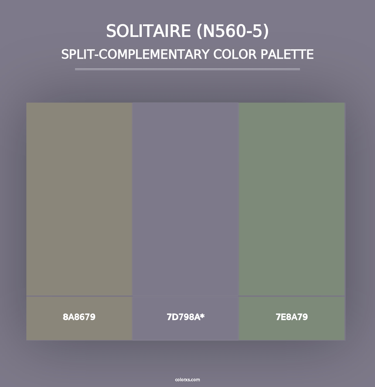 Solitaire (N560-5) - Split-Complementary Color Palette