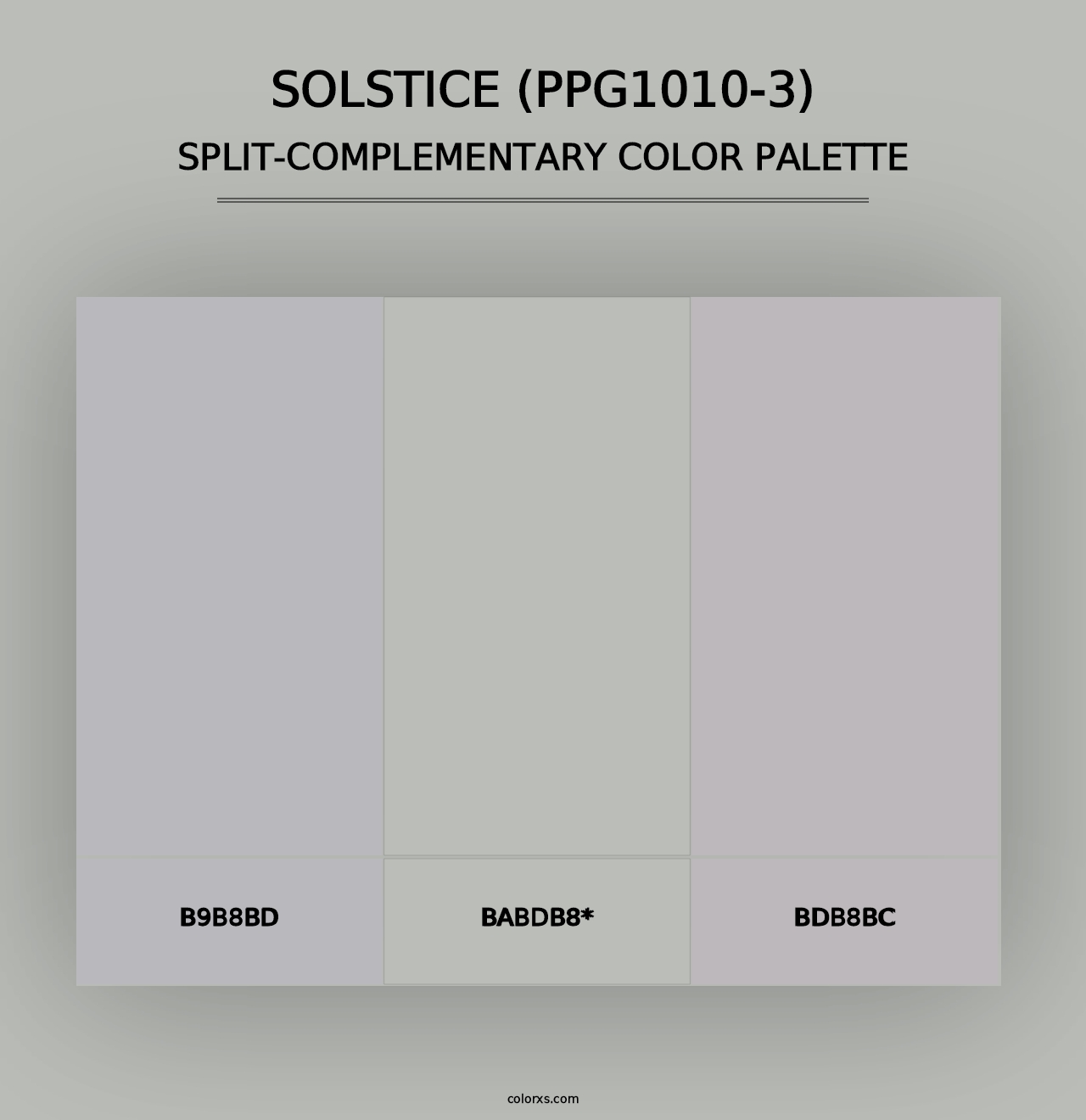 Solstice (PPG1010-3) - Split-Complementary Color Palette