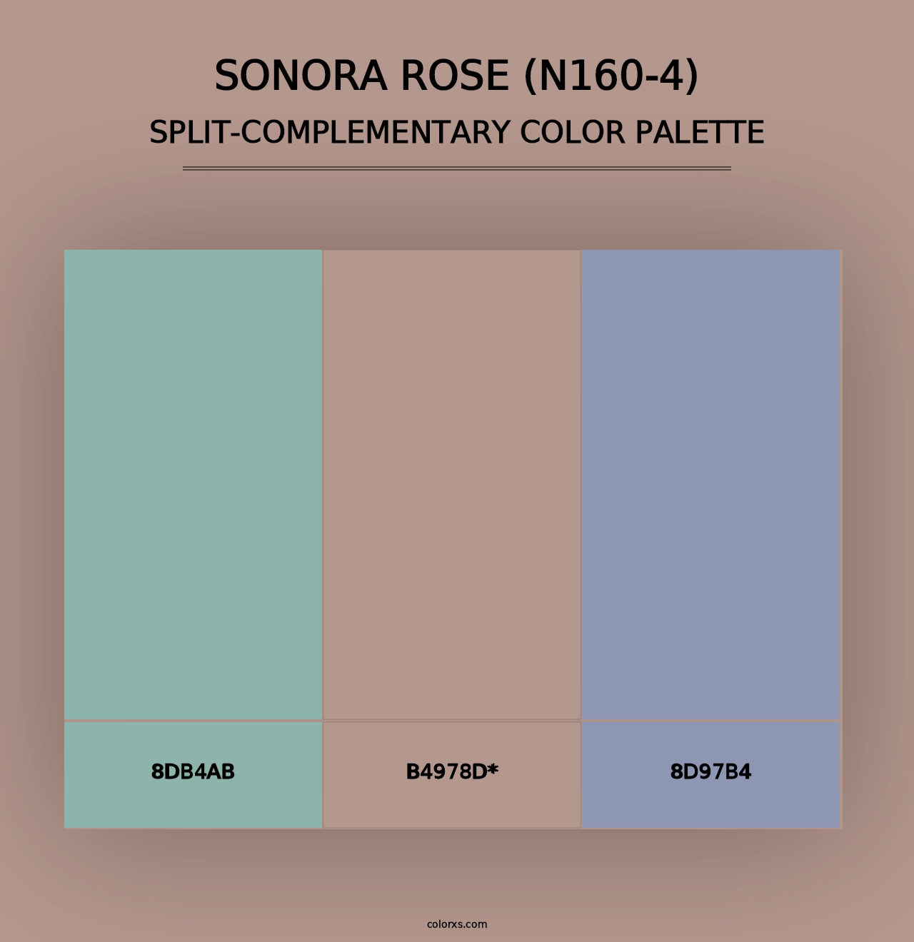 Sonora Rose (N160-4) - Split-Complementary Color Palette