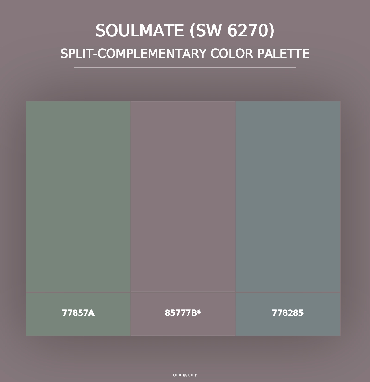 Soulmate (SW 6270) - Split-Complementary Color Palette