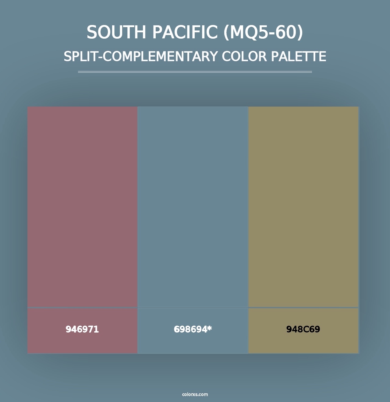 South Pacific (MQ5-60) - Split-Complementary Color Palette