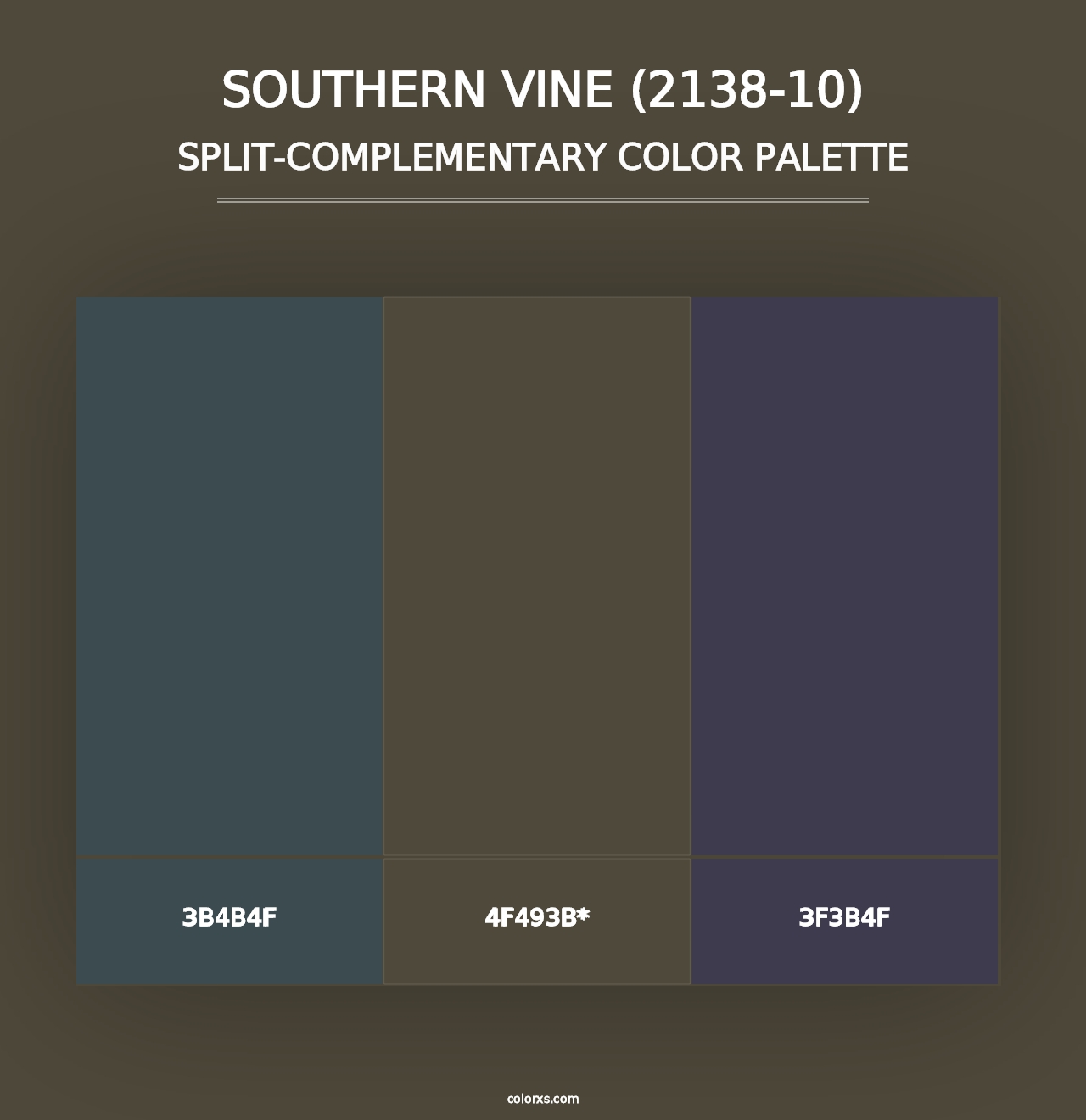 Southern Vine (2138-10) - Split-Complementary Color Palette