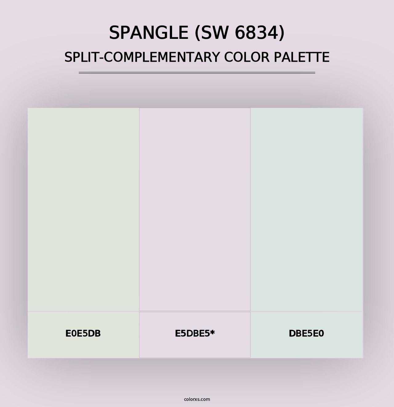 Spangle (SW 6834) - Split-Complementary Color Palette