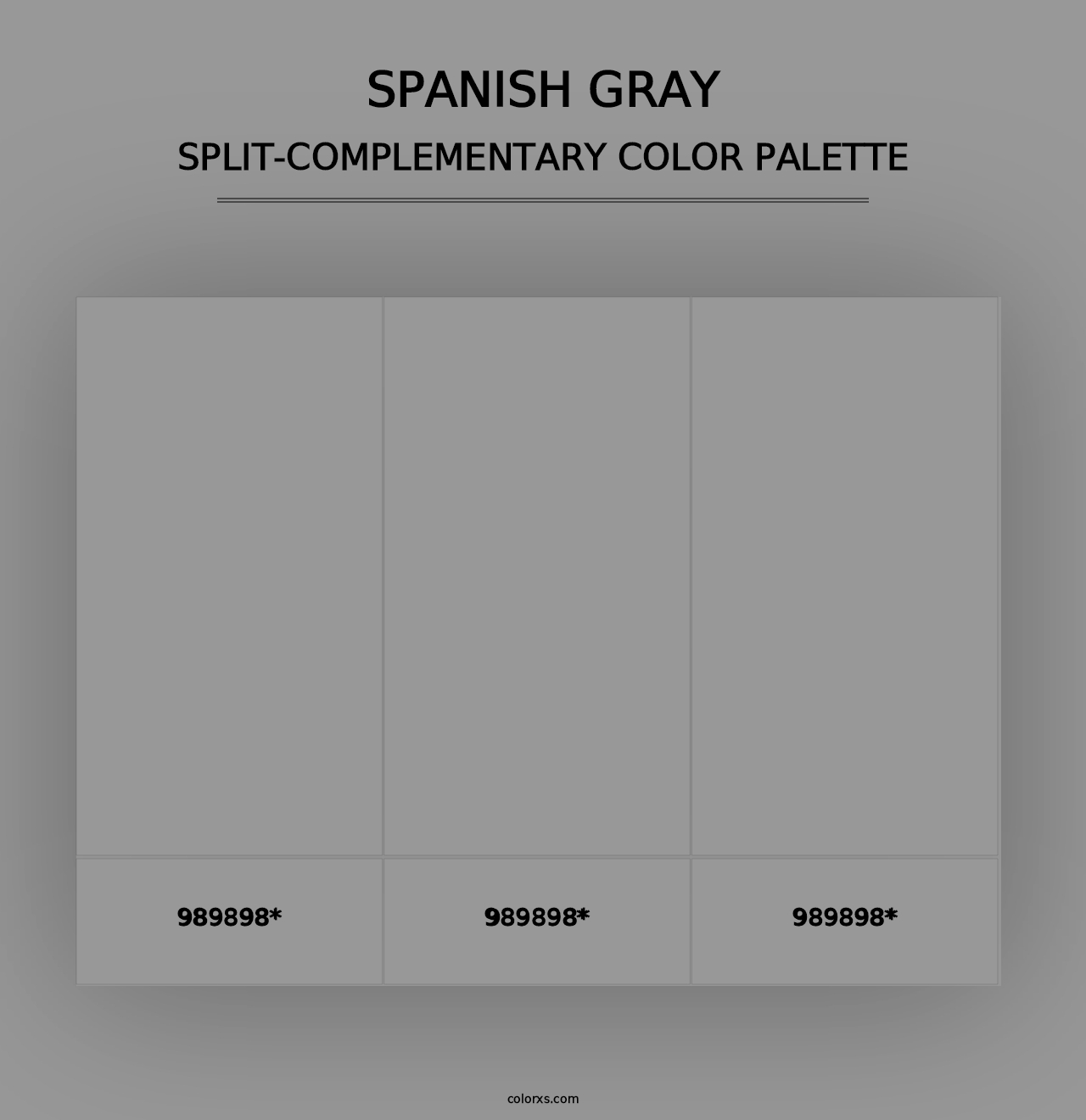 Spanish Gray - Split-Complementary Color Palette