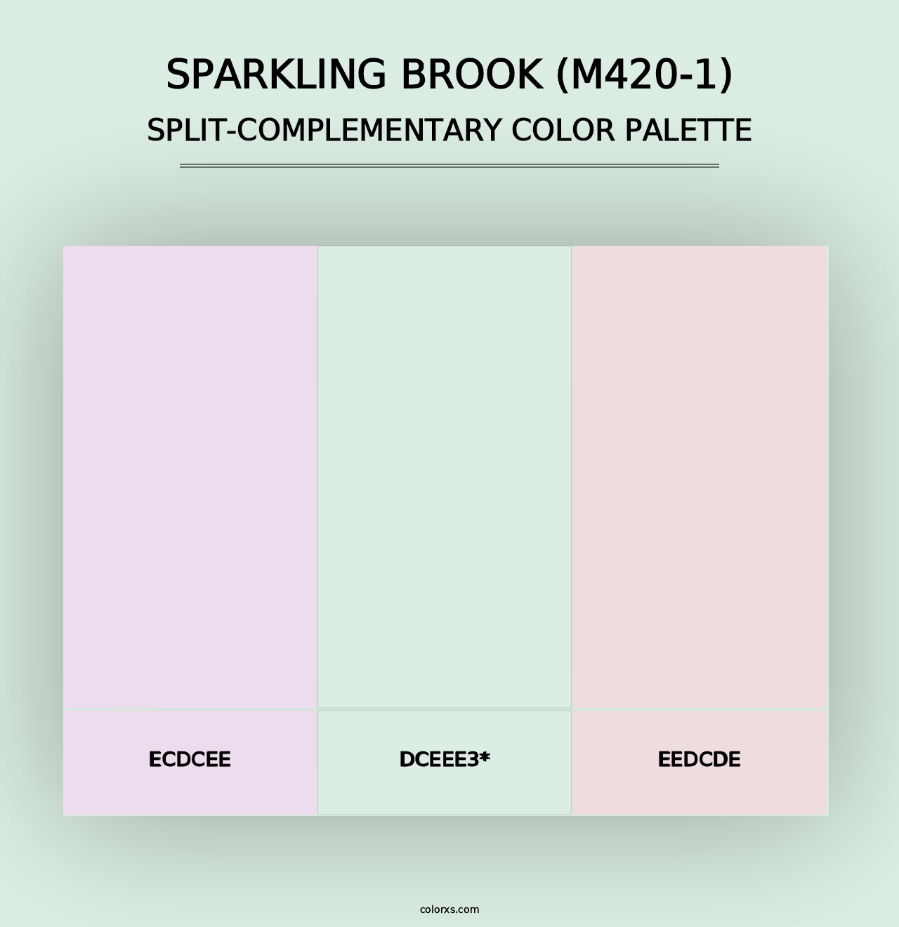 Sparkling Brook (M420-1) - Split-Complementary Color Palette