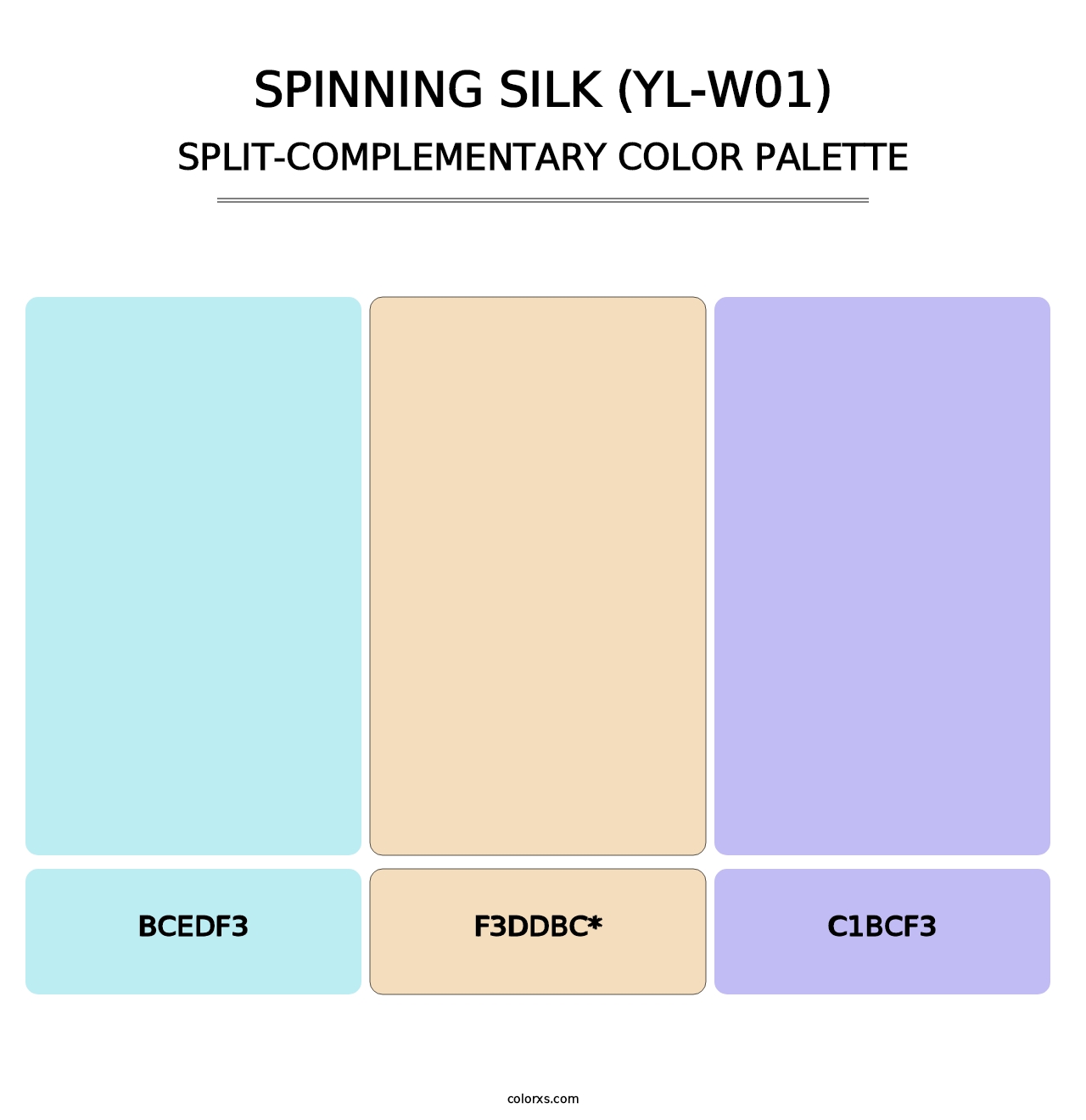 Spinning Silk (YL-W01) - Split-Complementary Color Palette