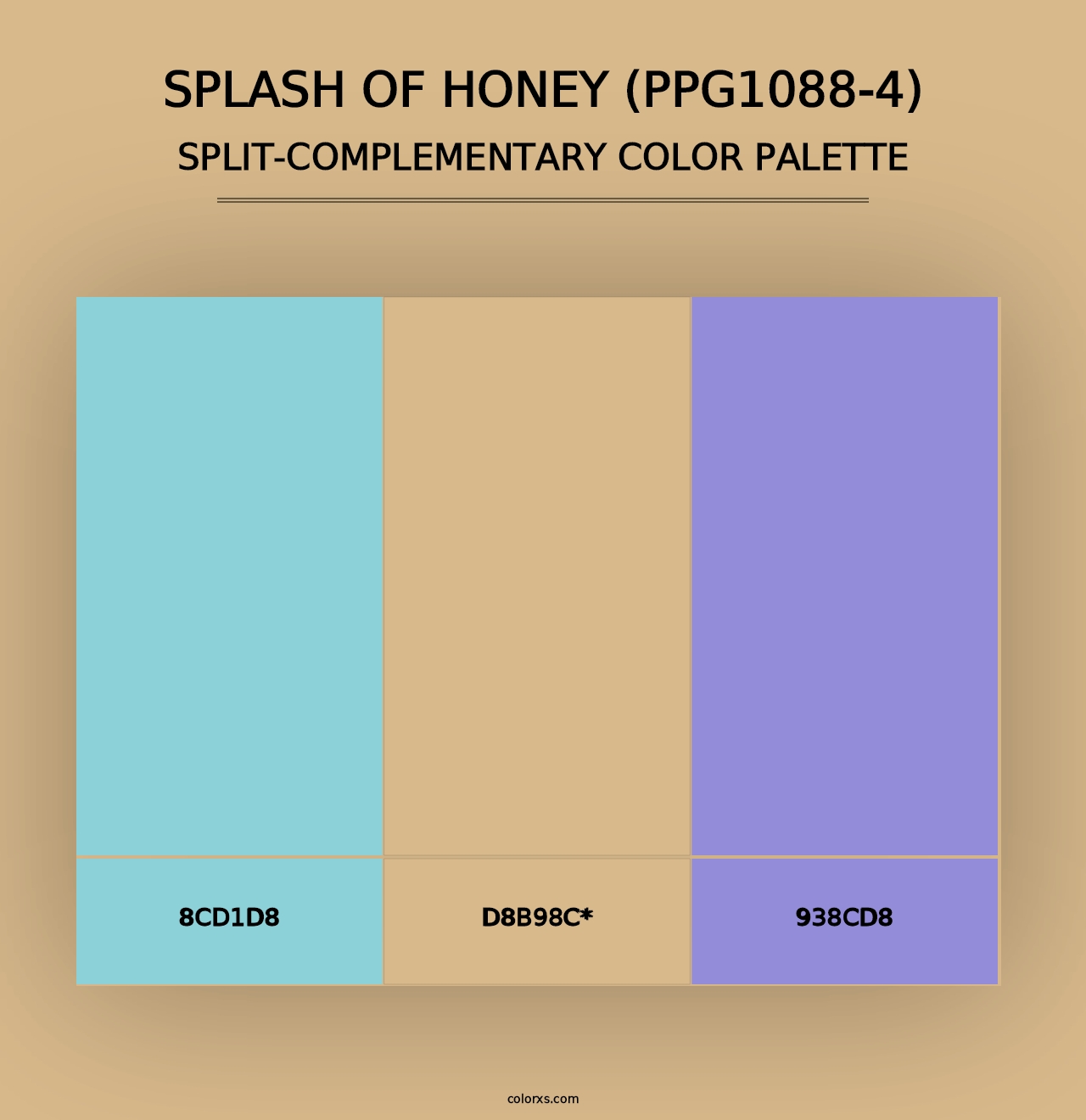 Splash Of Honey (PPG1088-4) - Split-Complementary Color Palette