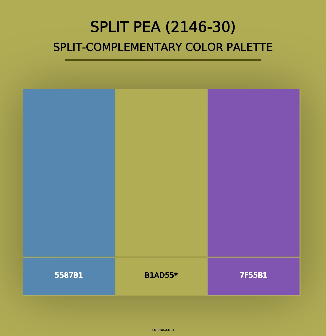 Split Pea (2146-30) - Split-Complementary Color Palette