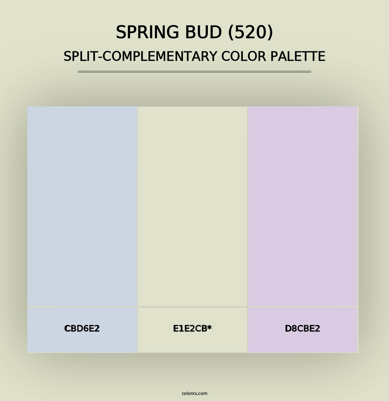 Spring Bud (520) - Split-Complementary Color Palette