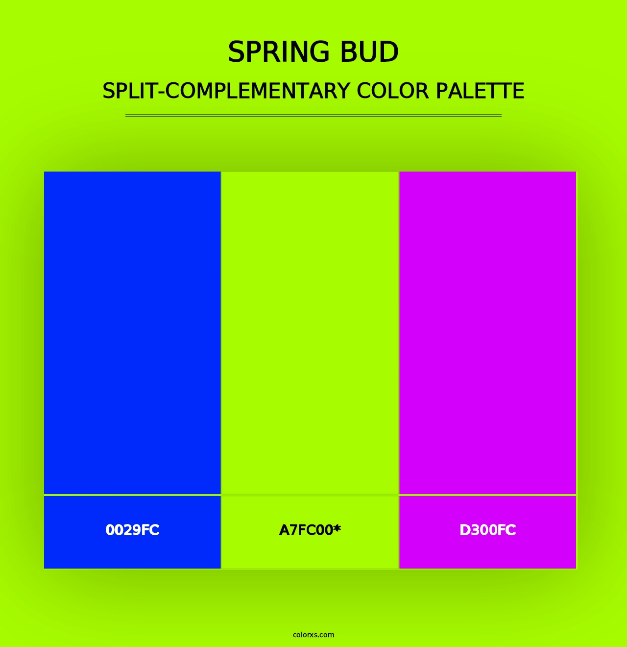 Spring Bud - Split-Complementary Color Palette