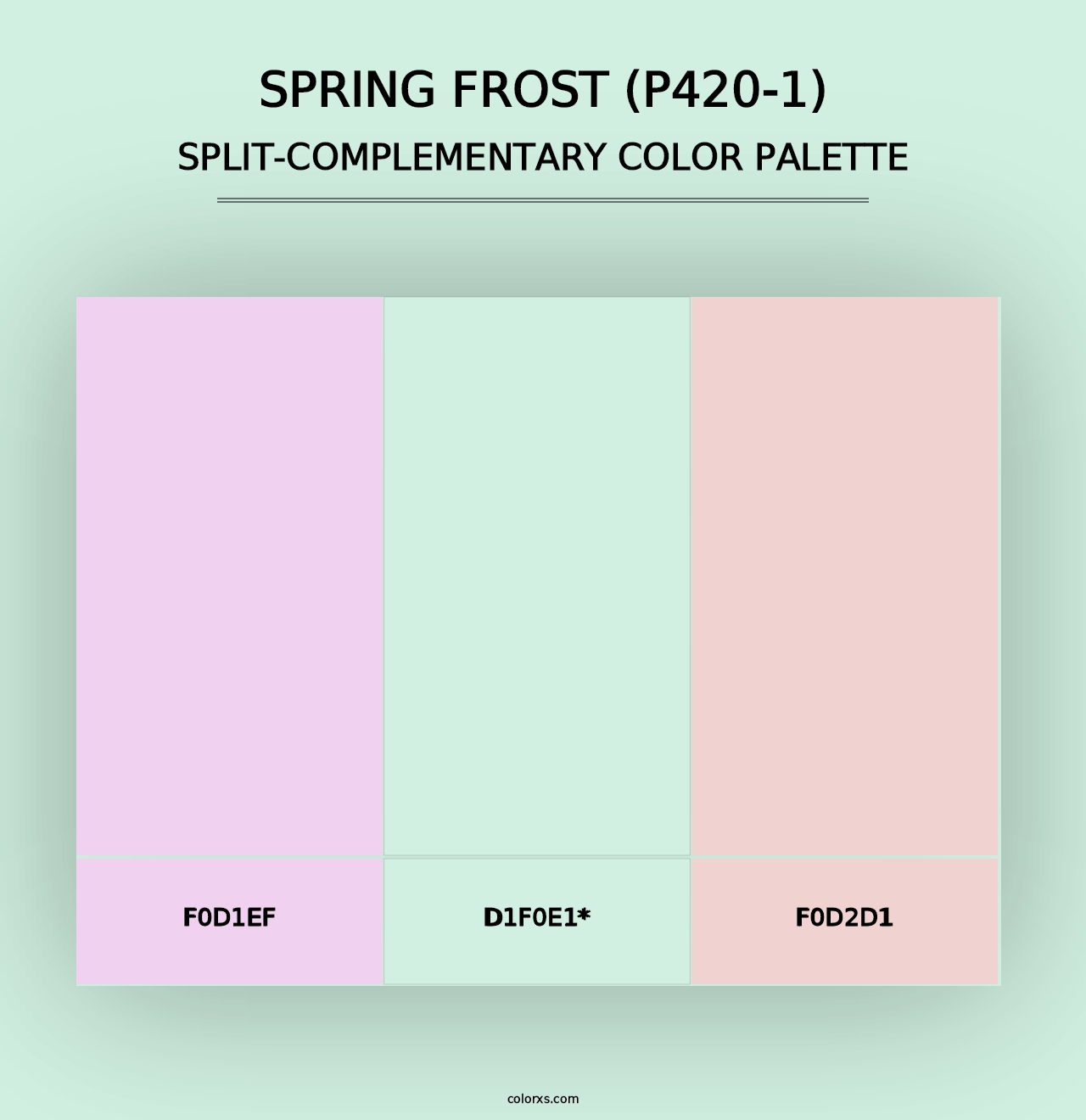 Spring Frost (P420-1) - Split-Complementary Color Palette