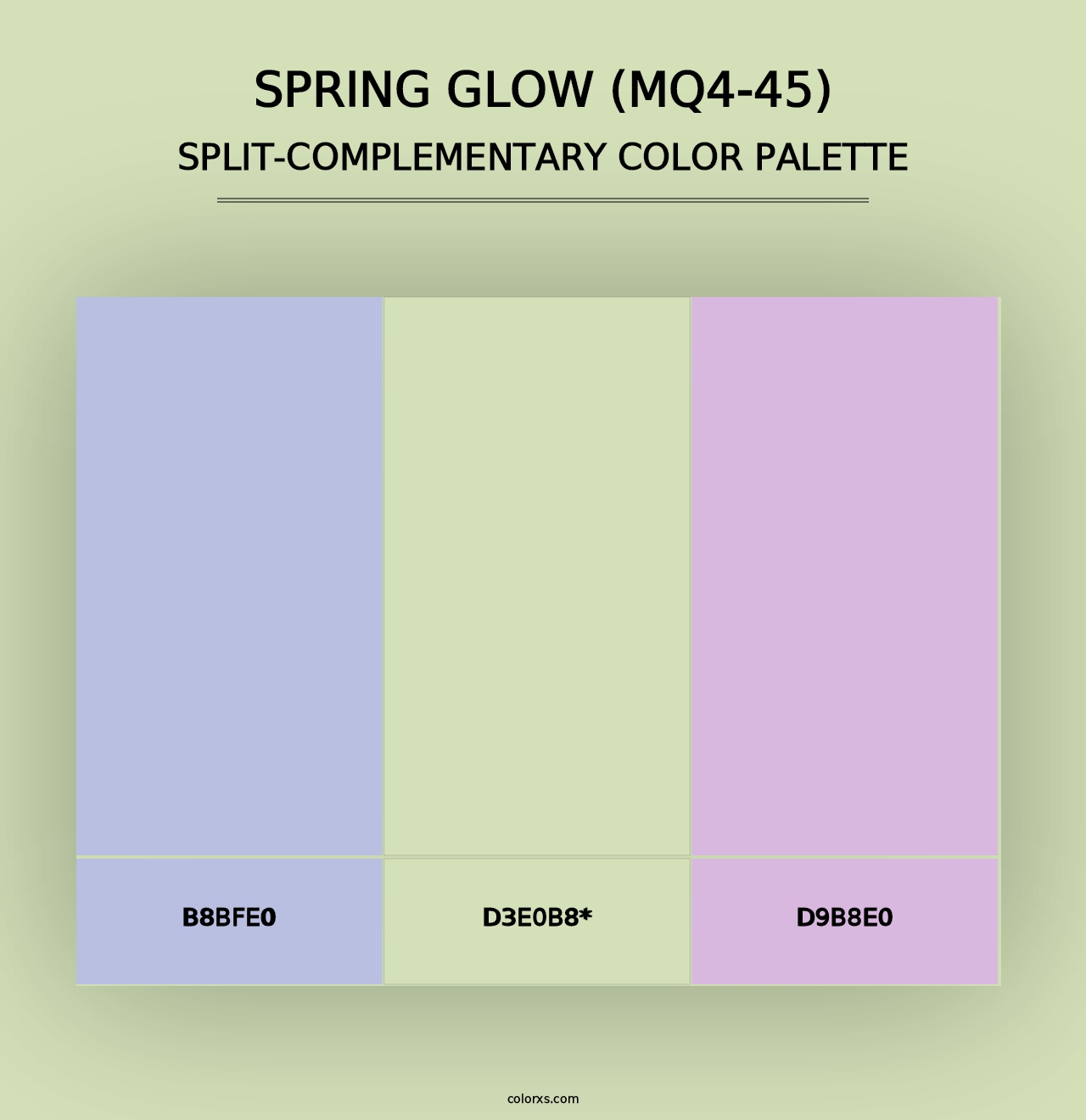 Spring Glow (MQ4-45) - Split-Complementary Color Palette