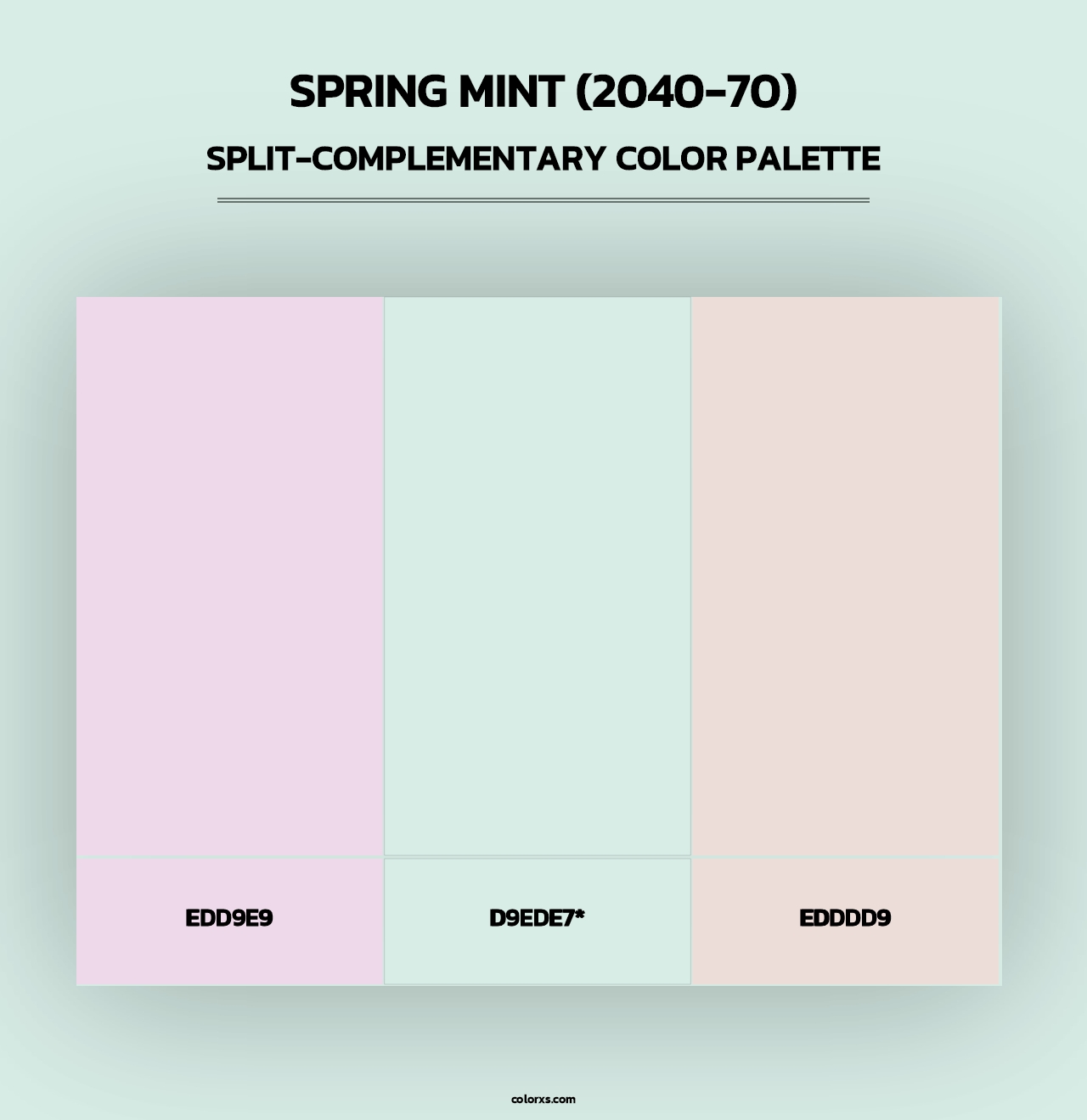 Spring Mint (2040-70) - Split-Complementary Color Palette