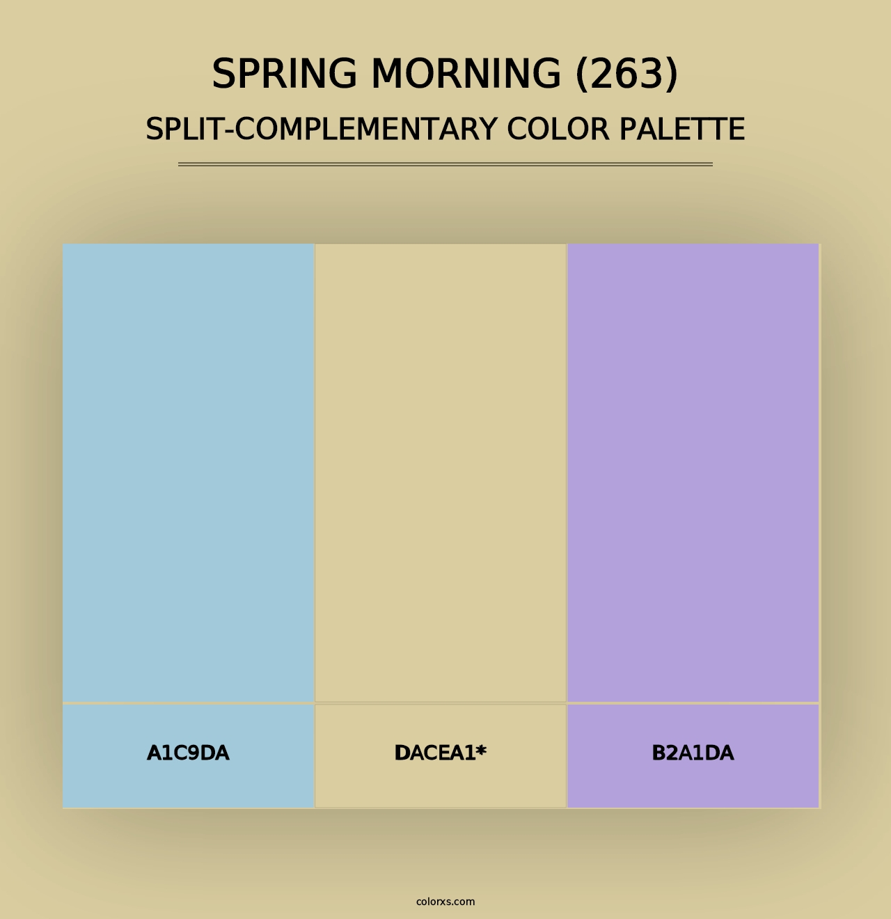 Spring Morning (263) - Split-Complementary Color Palette