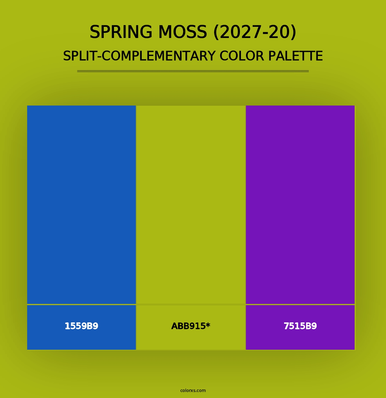 Spring Moss (2027-20) - Split-Complementary Color Palette