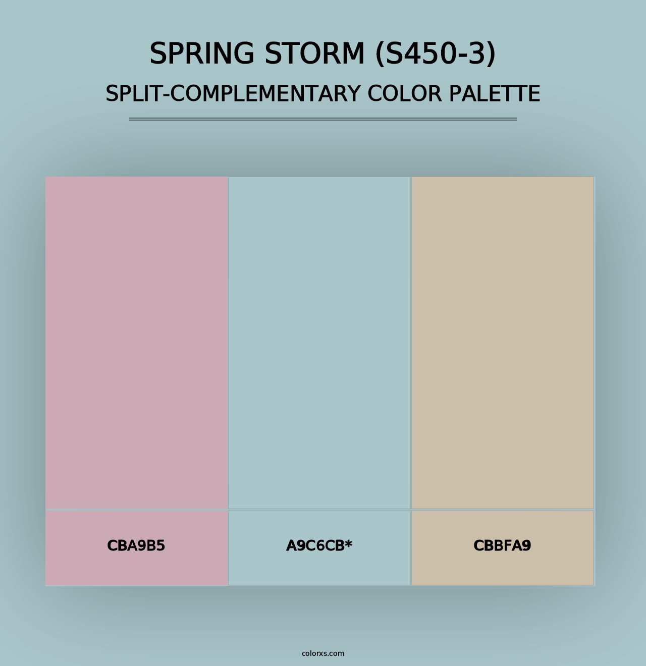 Spring Storm (S450-3) - Split-Complementary Color Palette