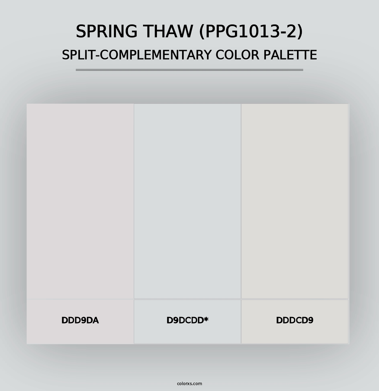 Spring Thaw (PPG1013-2) - Split-Complementary Color Palette