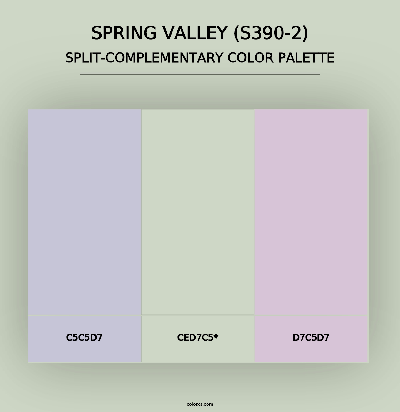 Spring Valley (S390-2) - Split-Complementary Color Palette