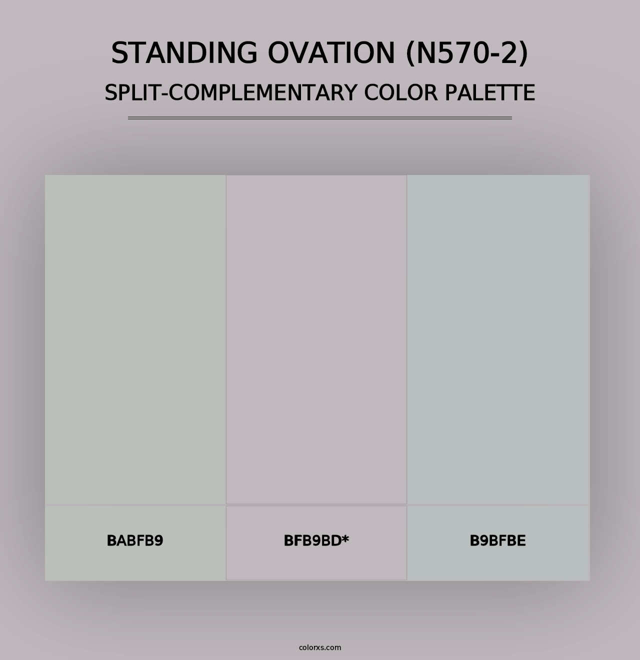 Standing Ovation (N570-2) - Split-Complementary Color Palette