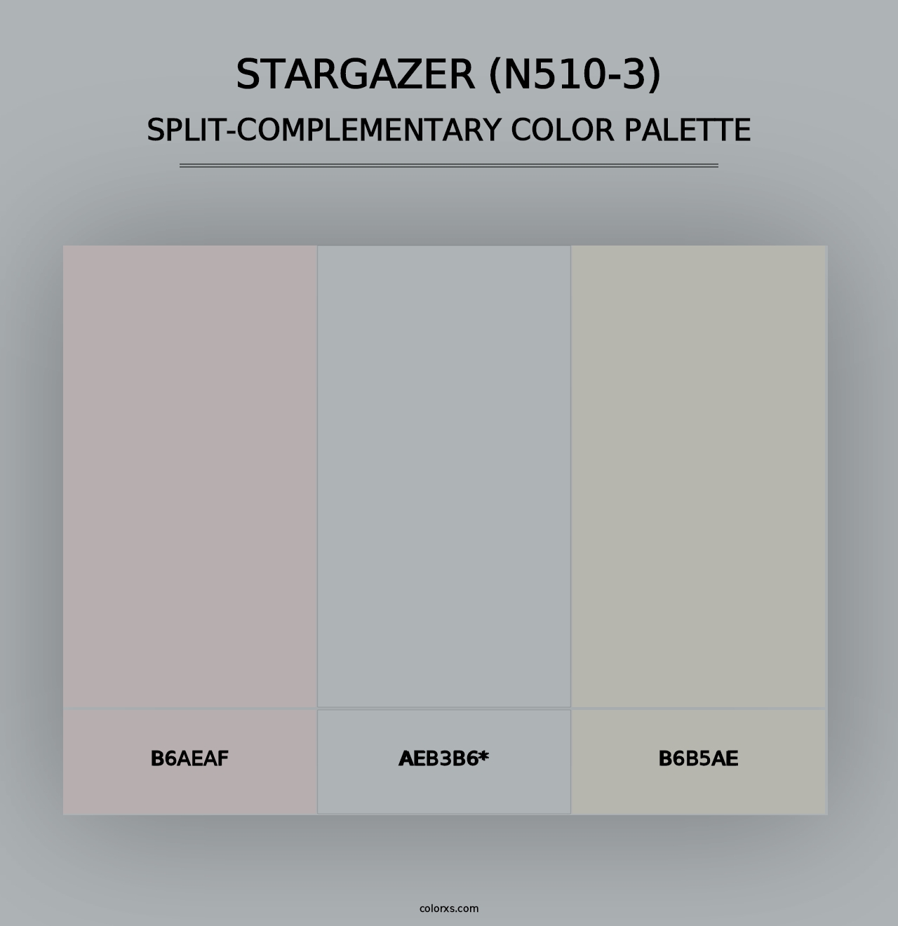 Stargazer (N510-3) - Split-Complementary Color Palette