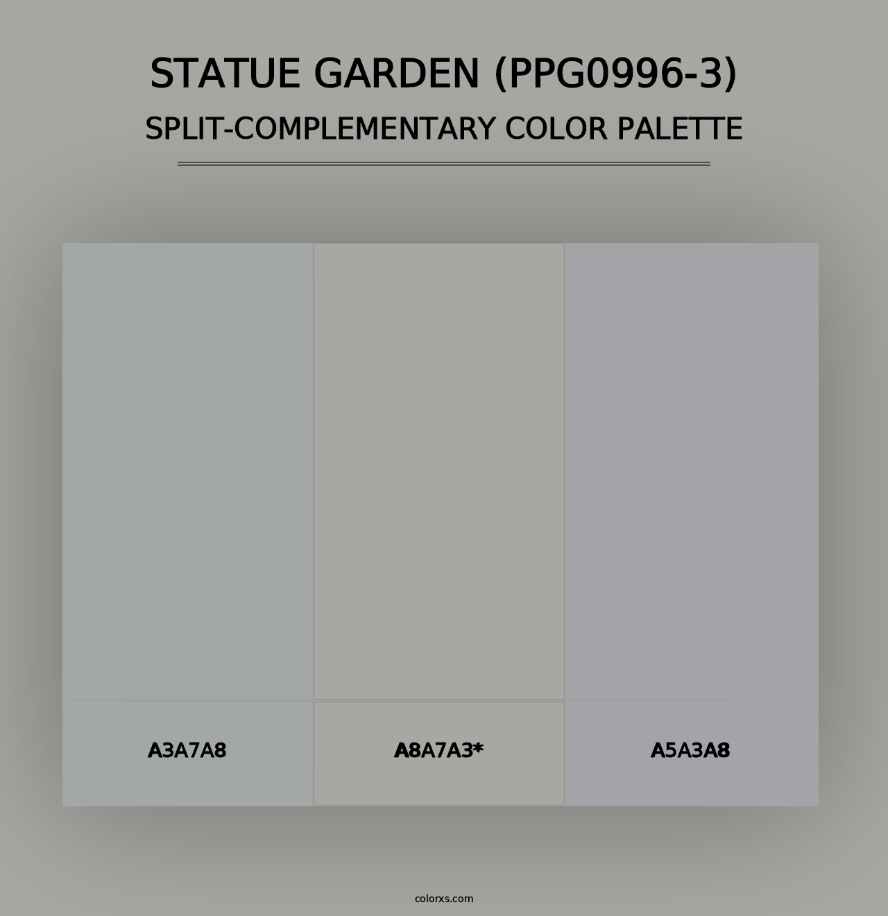 Statue Garden (PPG0996-3) - Split-Complementary Color Palette