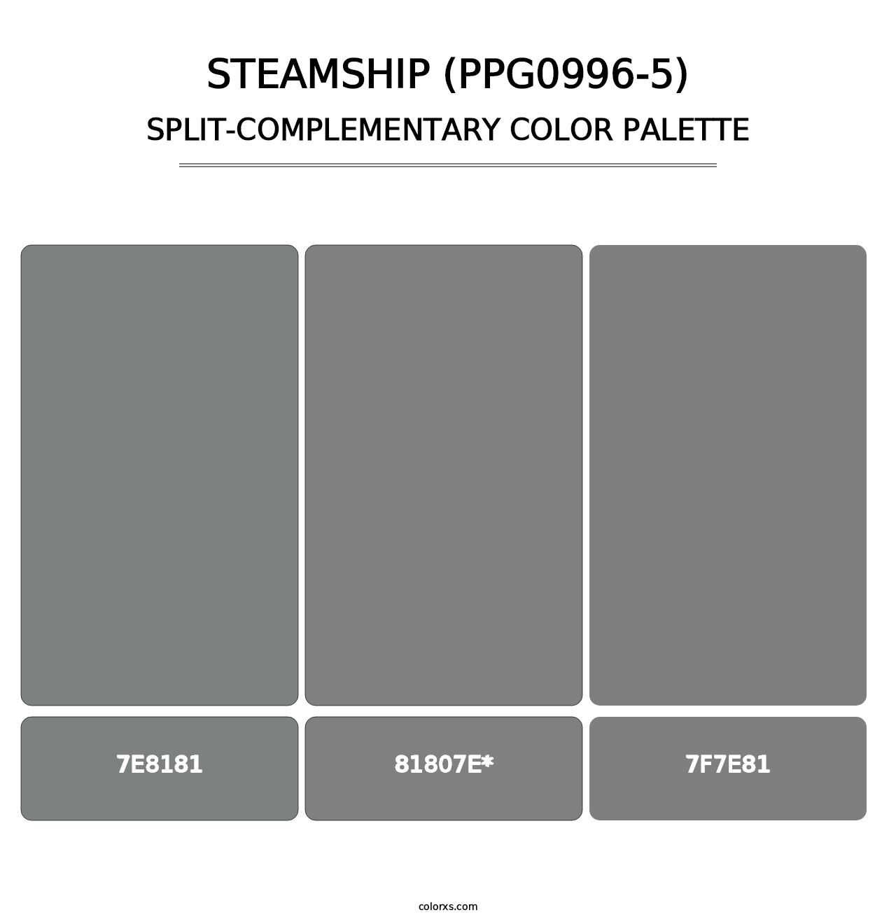 Steamship (PPG0996-5) - Split-Complementary Color Palette