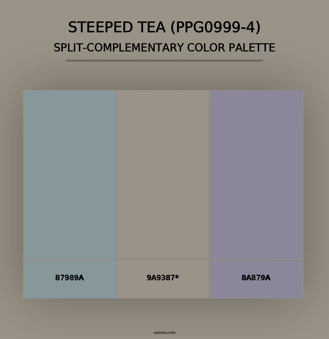 Steeped Tea (PPG0999-4) - Split-Complementary Color Palette