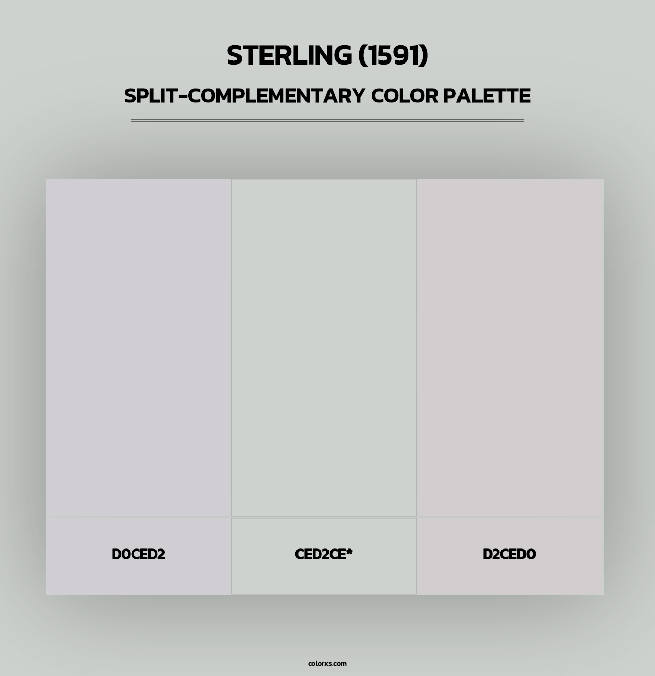 Sterling (1591) - Split-Complementary Color Palette