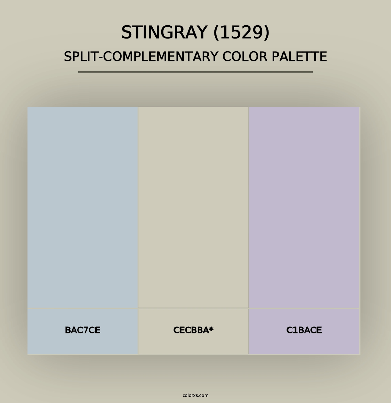 Stingray (1529) - Split-Complementary Color Palette