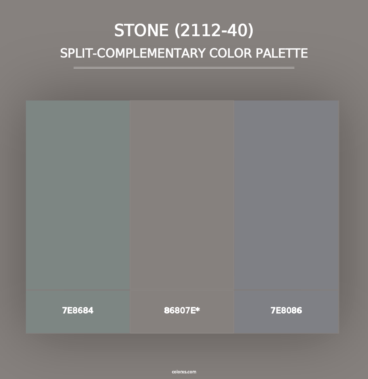 Stone (2112-40) - Split-Complementary Color Palette