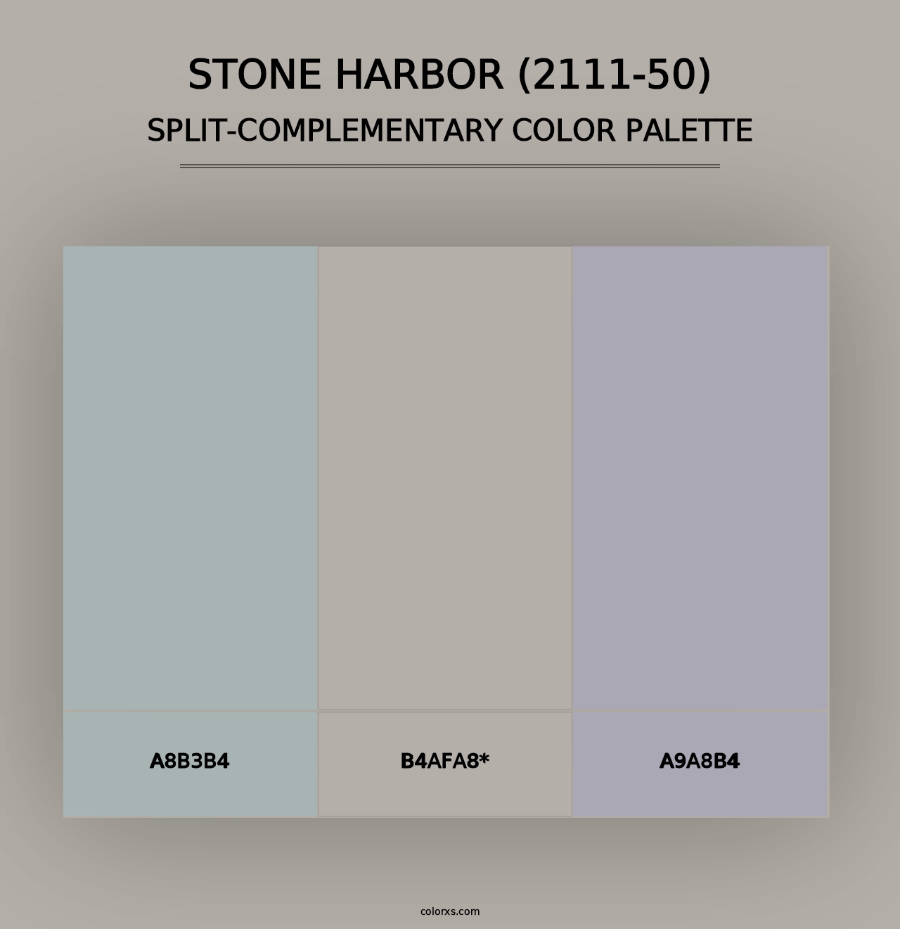 Stone Harbor (2111-50) - Split-Complementary Color Palette