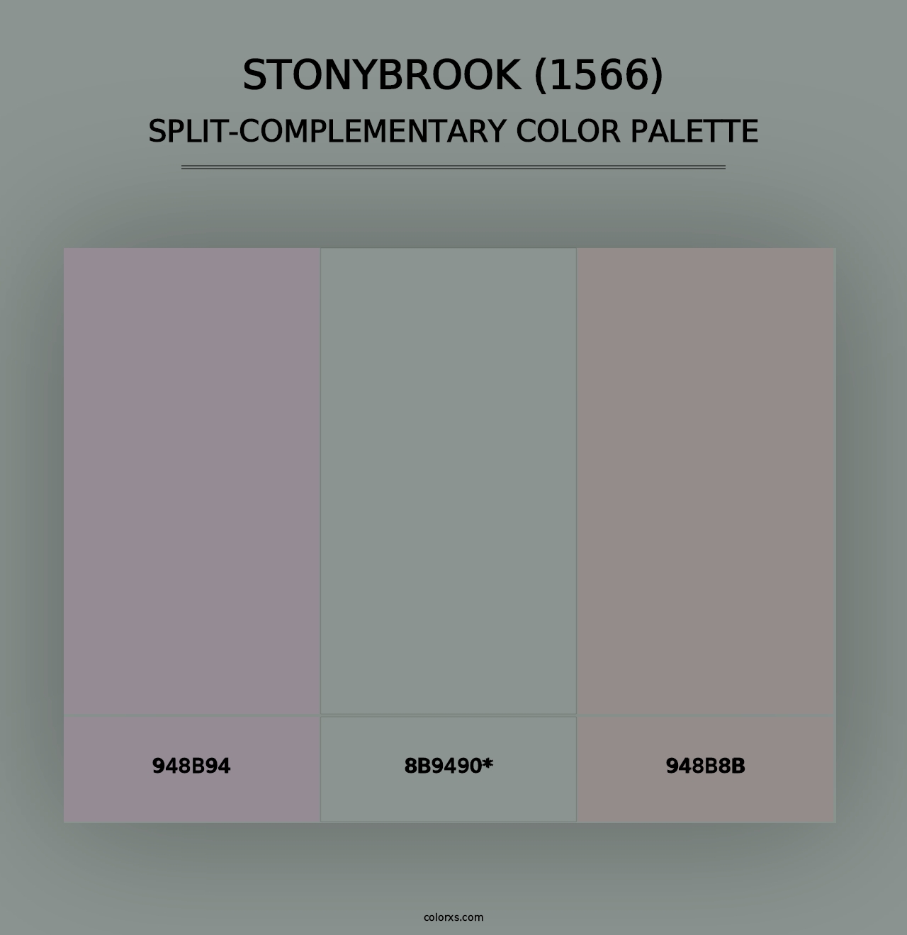 Stonybrook (1566) - Split-Complementary Color Palette