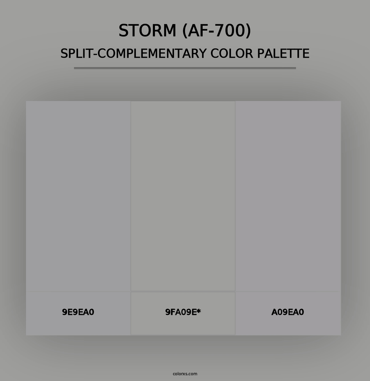 Storm (AF-700) - Split-Complementary Color Palette